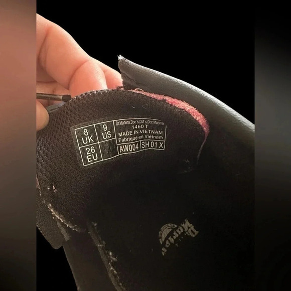 Doc Martens Tie Dye Leather Combat Lace-Up Boots Kids Dr. Toddler Size 9 - Picture 4 of 6